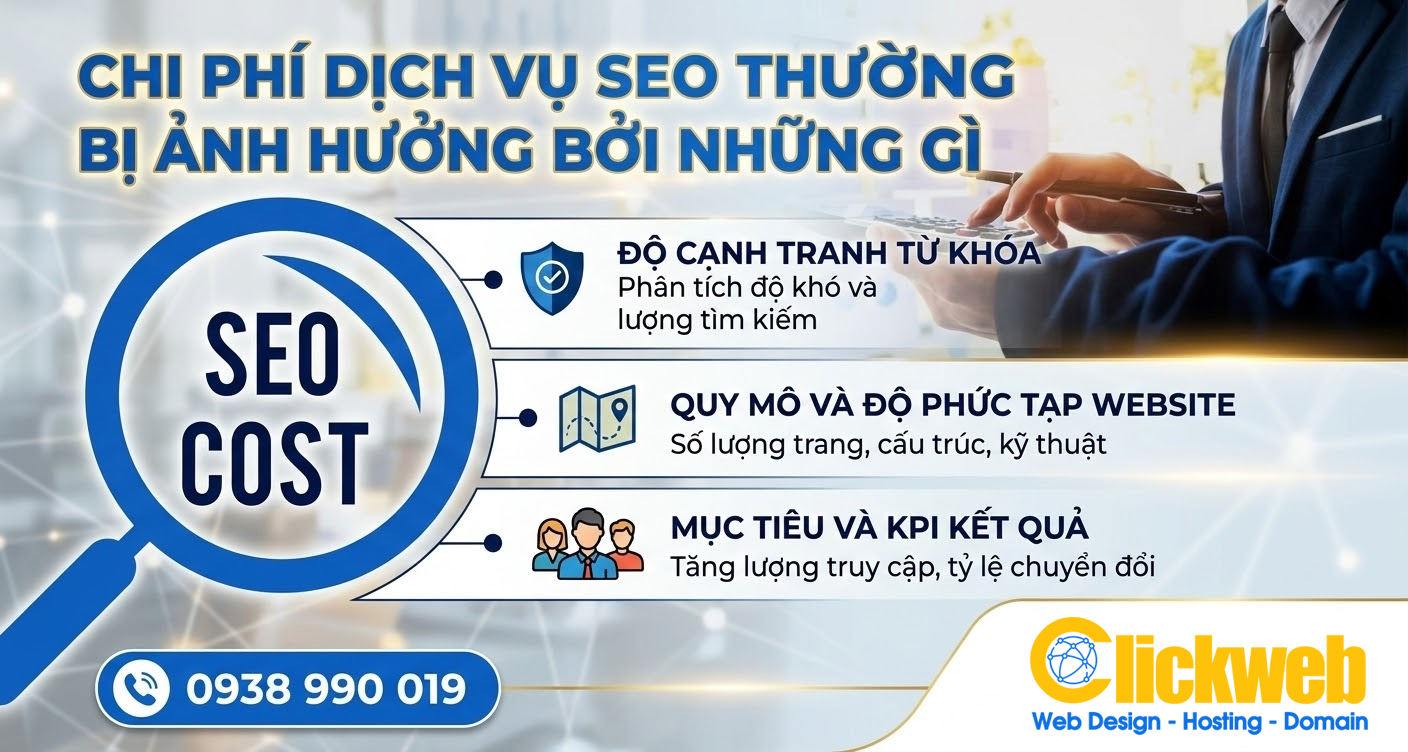 Chi phí dịch vụ SEO thường bị ảnh hưởng bởi những gì