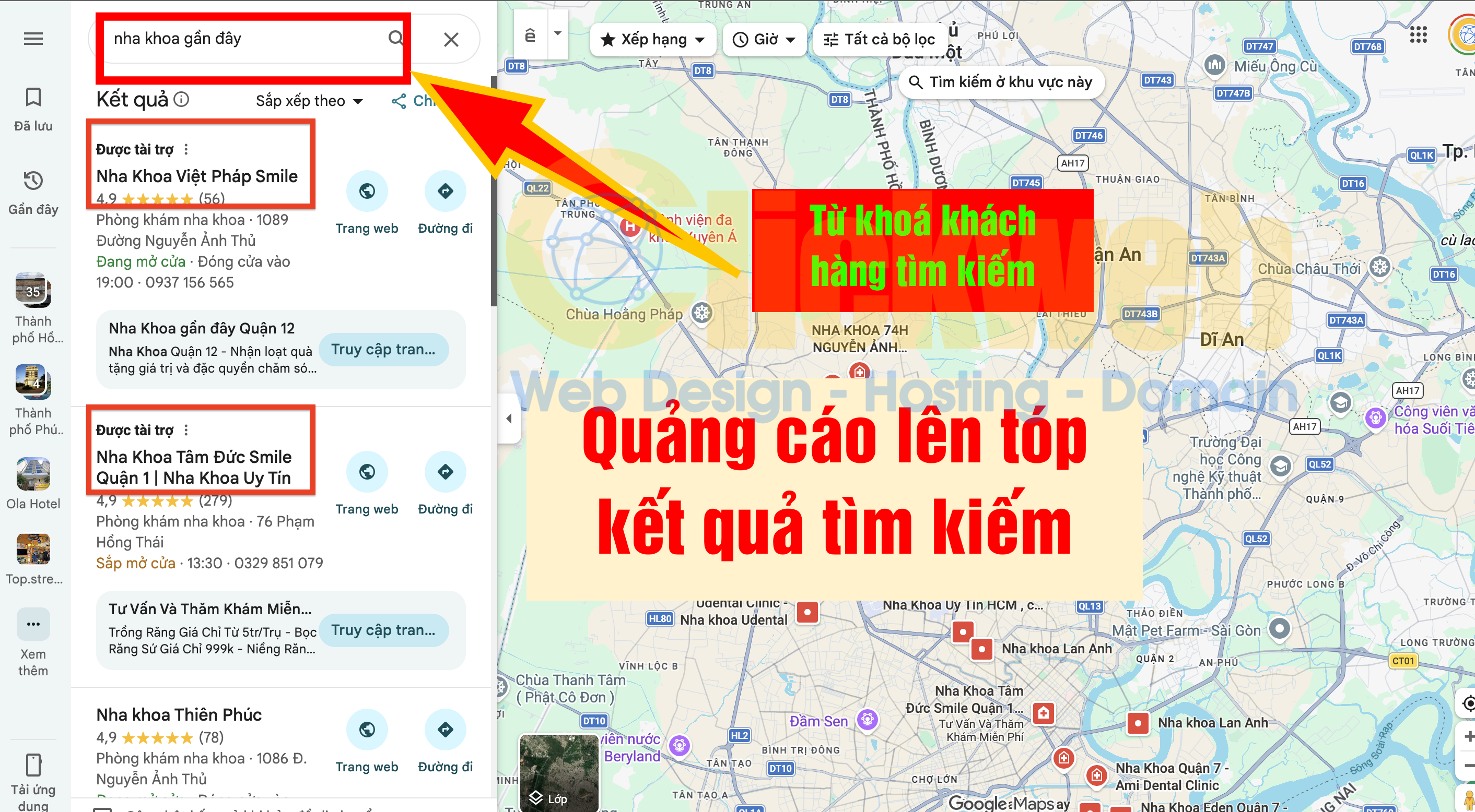 Dịch vụ quảng cáo Google Maps 2026: Lên top bản đồ, tăng khách