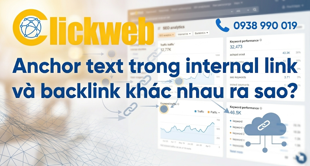 Anchor text trong internal link và backlink khác nhau ra sao?