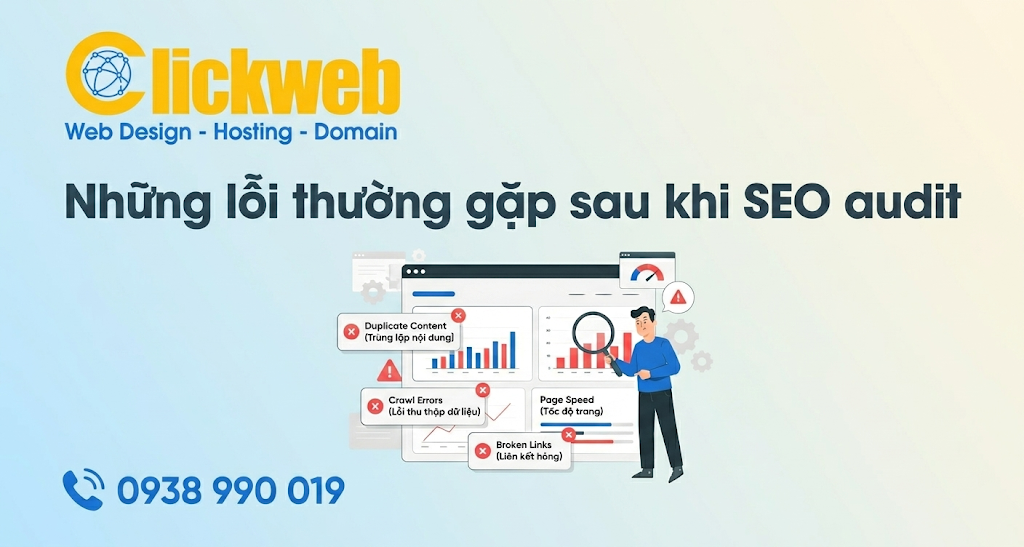 Những lỗi thường gặp sau khi SEO audit