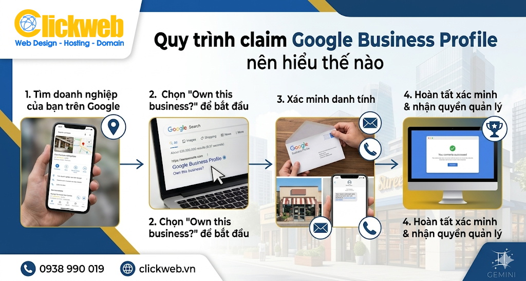 Quy trình claim Google Business Profile nên hiểu thế nào?