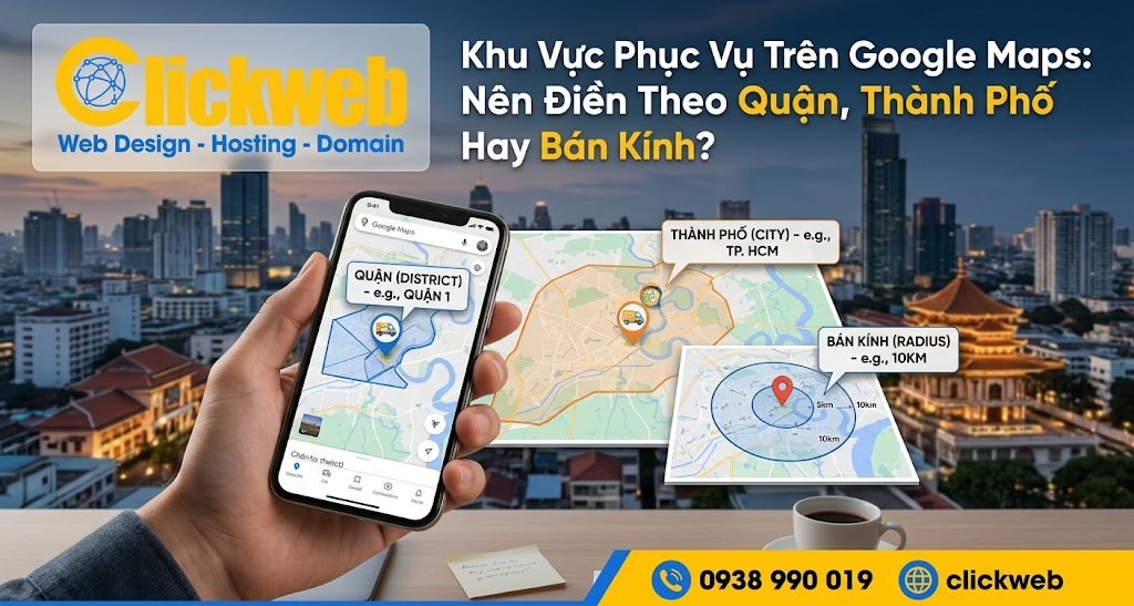Khu Vực Phục Vụ Trên Google Maps