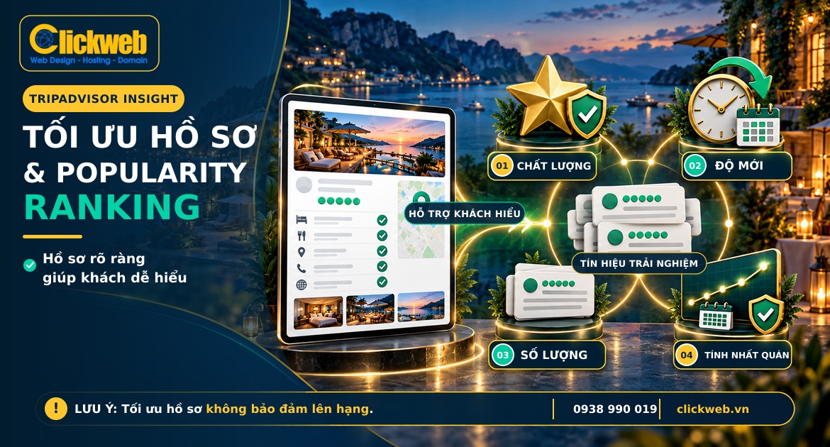 Mối liên hệ giữa tối ưu hồ sơ và Popularity Ranking Tripadvisor
