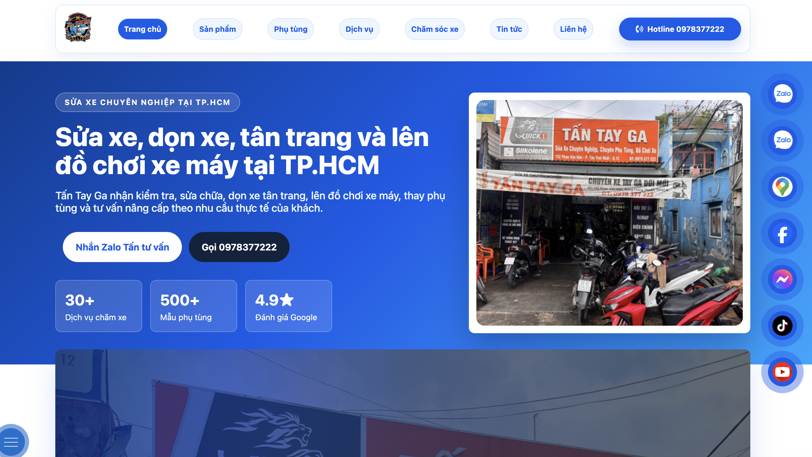 Dự án triển khai seo Tấn Tay Ga