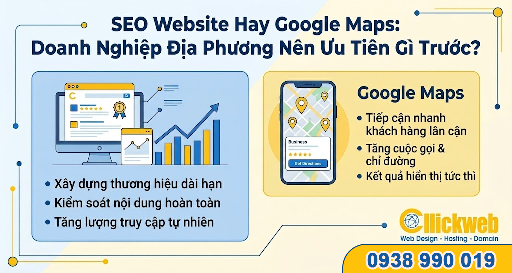 SEO Website Hay Google Maps: Doanh Nghiệp Địa Phương Nên Ưu Tiên Gì Trước