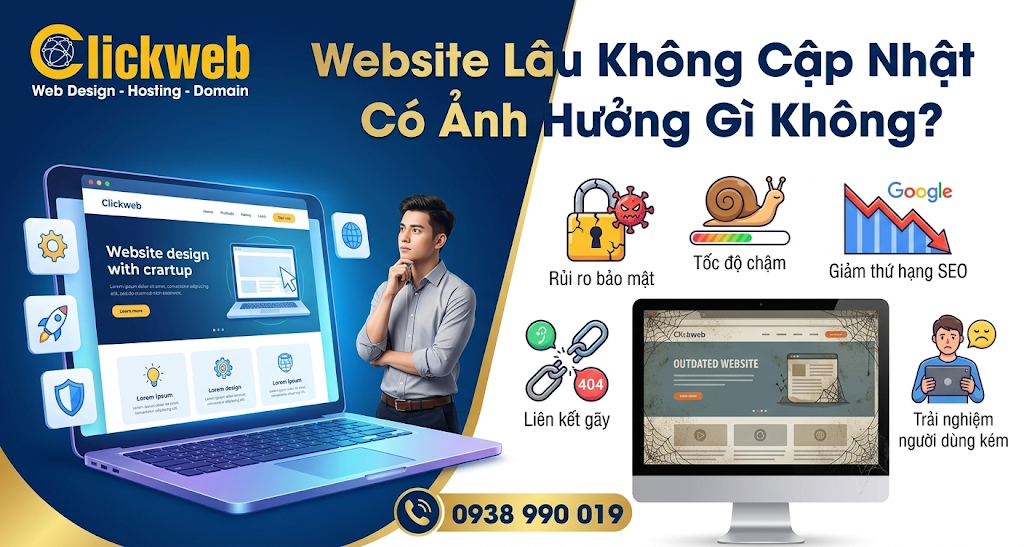 Website Lâu Không Cập Nhật có ảnh hưởng gì không?