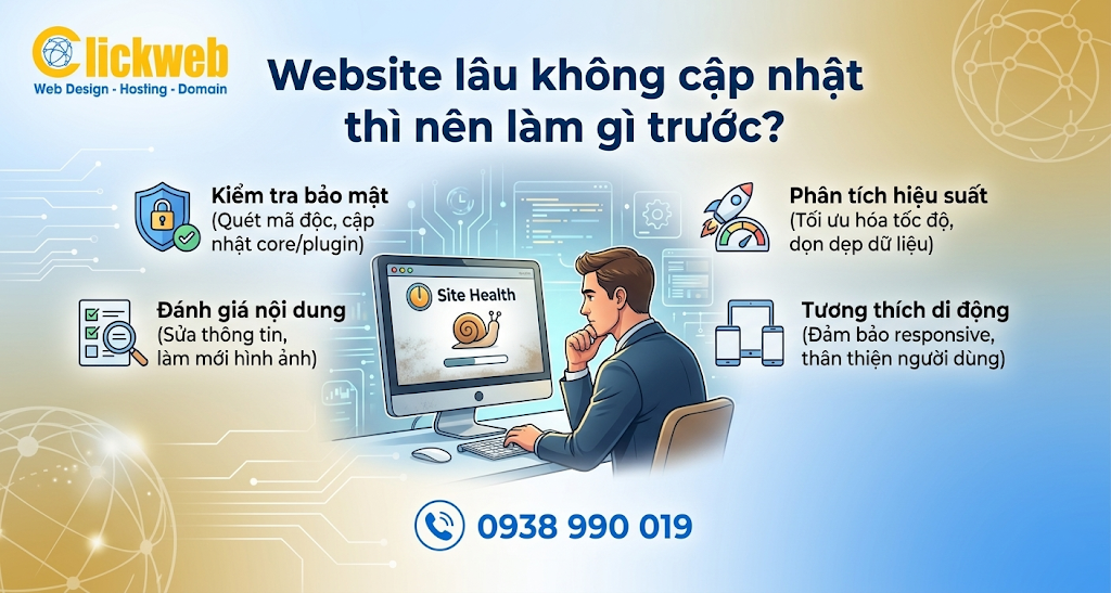 Website lâu không cập nhật thì nên làm gì trước