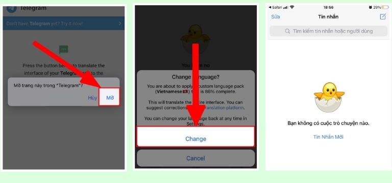 Cài tiếng Việt cho Telegram trên điện thoại, máy tính ĐƠN GIẢN