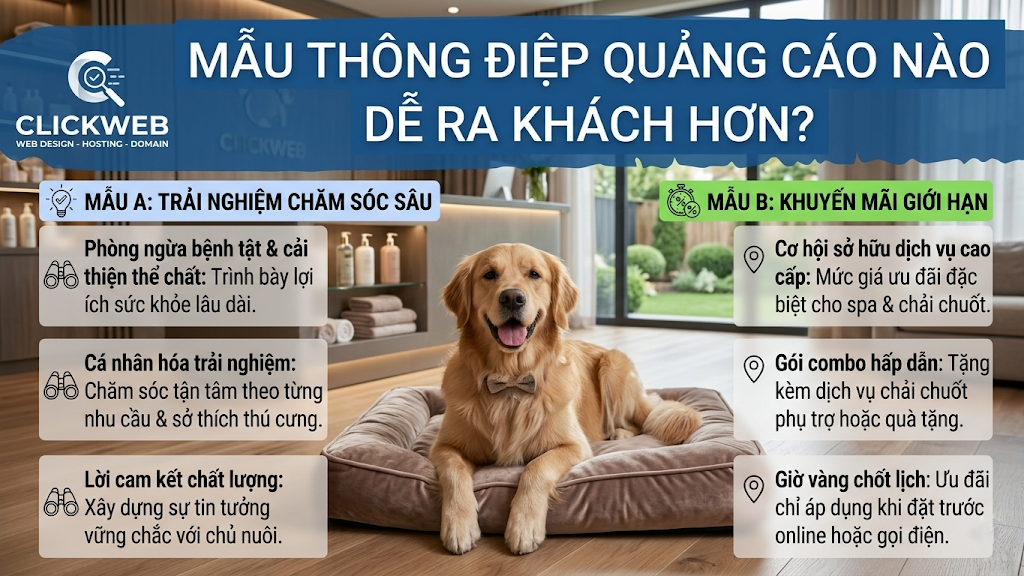 Mẫu thông điệp quảng cáo nào dễ ra khách hơn