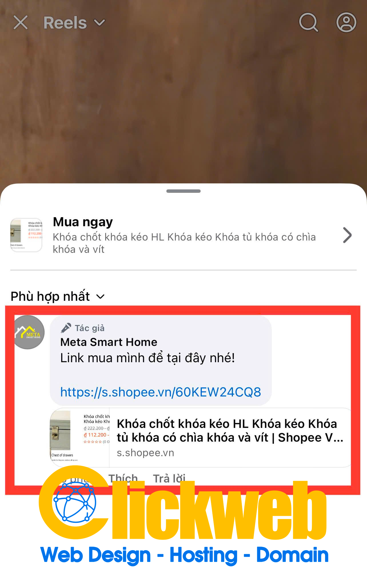 Hướng dẫn chi tiết về cách gắn link Affiliate Shopee lên Facebook Reel 2025 mới nhất
