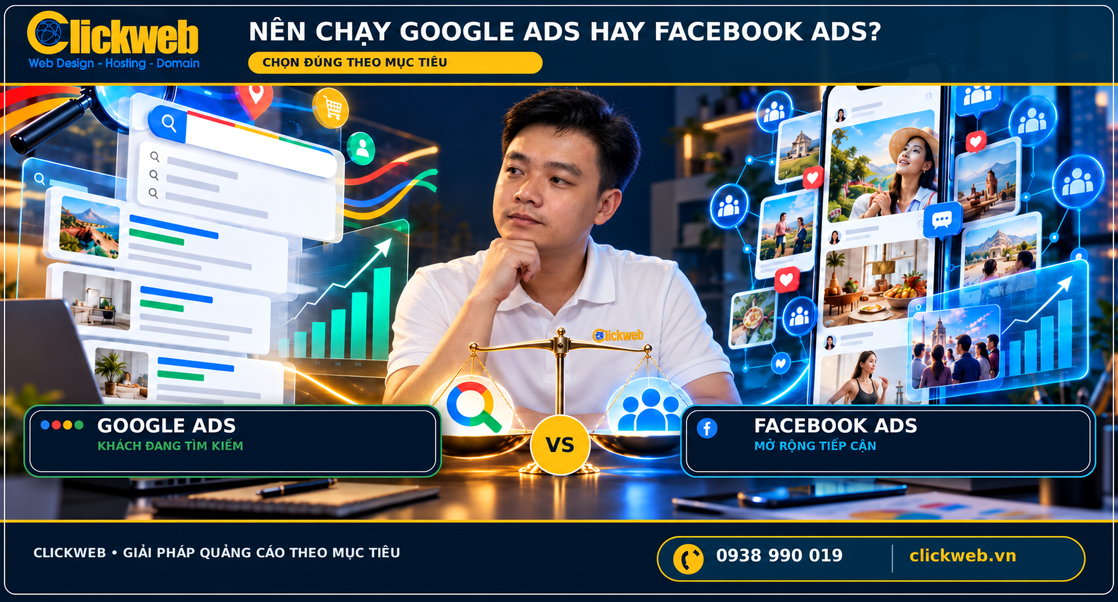 Nên Chạy Google Ads Hay Facebook Ads