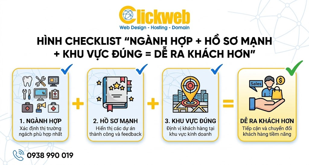 Ngành hợp cộng hồ sơ mạnh cộng khu vực đúng sẽ dễ ra khách hơn