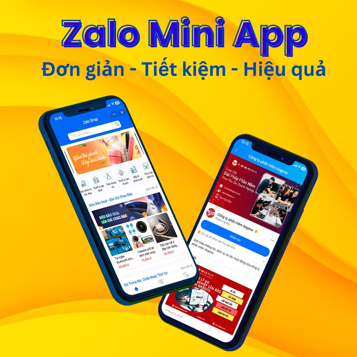 Zalo Mini App bán hàng đặt lịch thanh toán