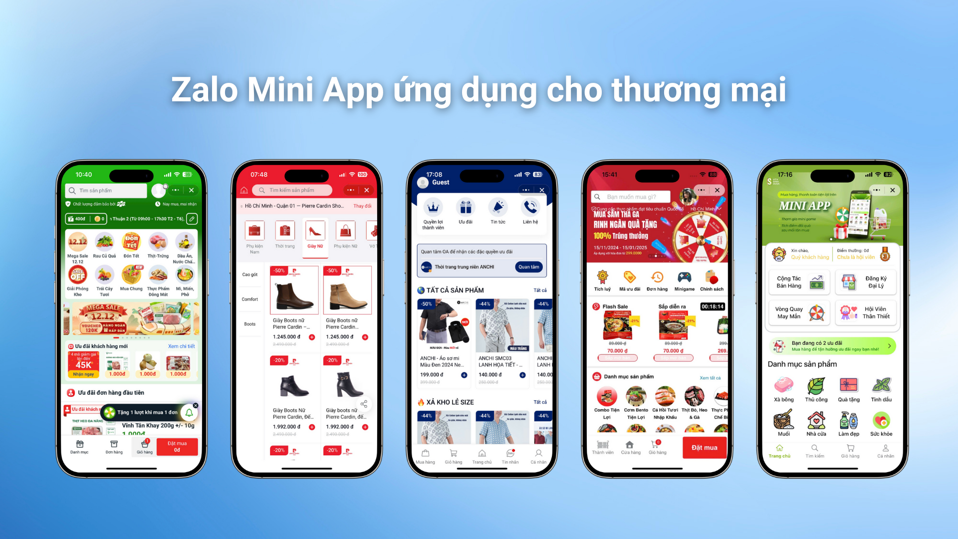 Zalo Mini App: Bán Hàng – Đặt Lịch – Thanh Toán Trực Tiếp