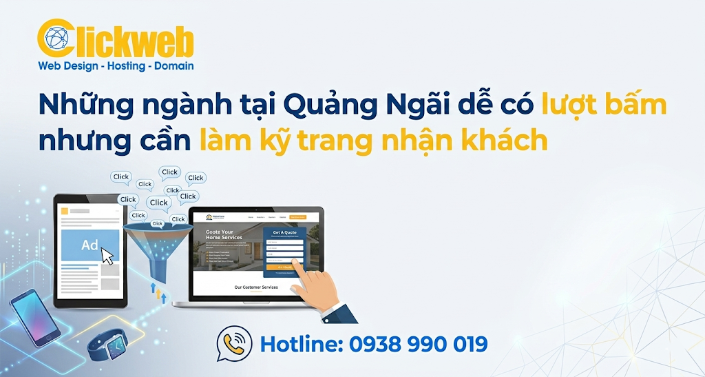 Những ngành tại Quảng Ngãi dễ có lượt bấm nhưng cần làm kỹ trang nhận khách