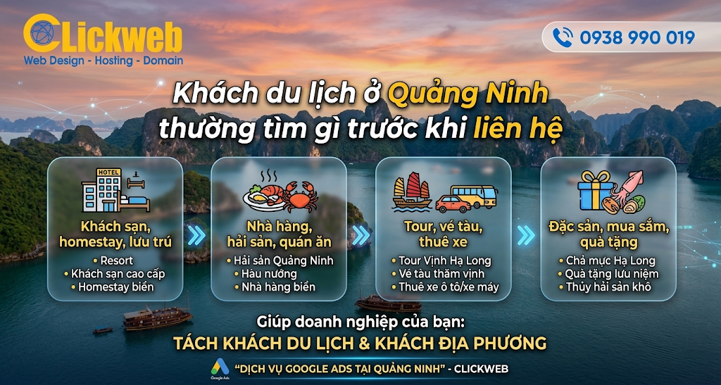 Khách du lịch ở Quảng Ninh thường tìm gì trước khi liên hệ
