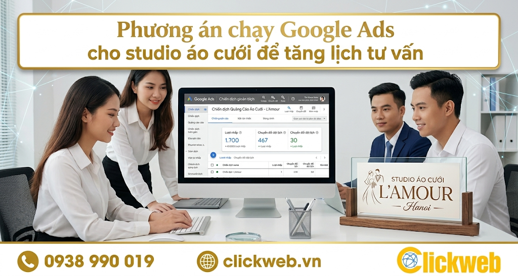 Google Ads Cho Studio Áo Cưới