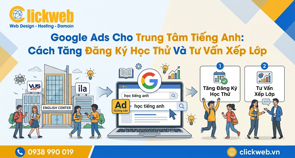 Google Ads Cho Trung Tâm Tiếng Anh