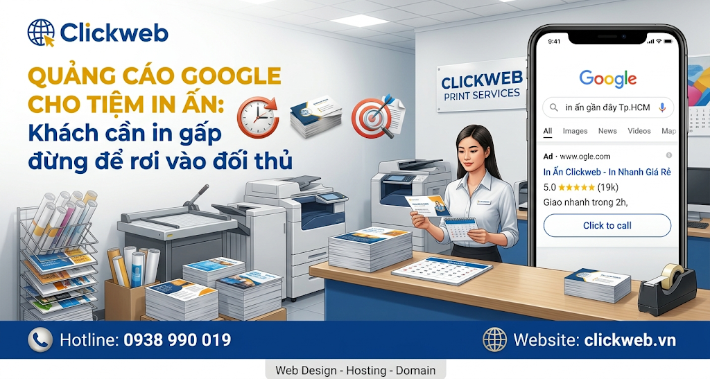 Quảng Cáo Google Cho Tiệm In Ấn