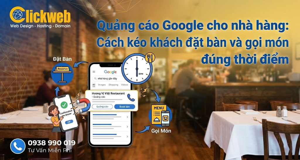 Quảng cáo Google cho nhà hàng