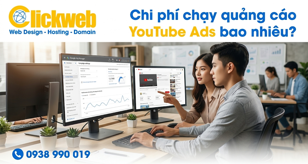 Chi phí chạy quảng cáo YouTube Ads bao nhiêu?