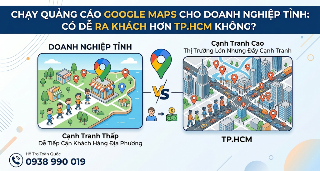 Doanh Nghiệp Tỉnh Chạy Google Maps Dễ Hơn TP.HCM