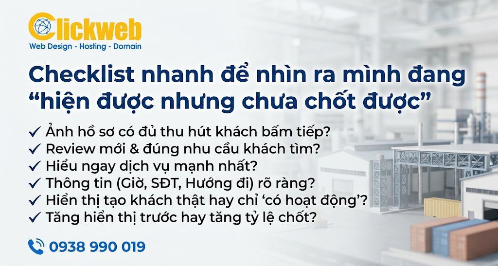 Checklist nhanh để nhìn ra mình đang “hiện được nhưng chưa chốt được