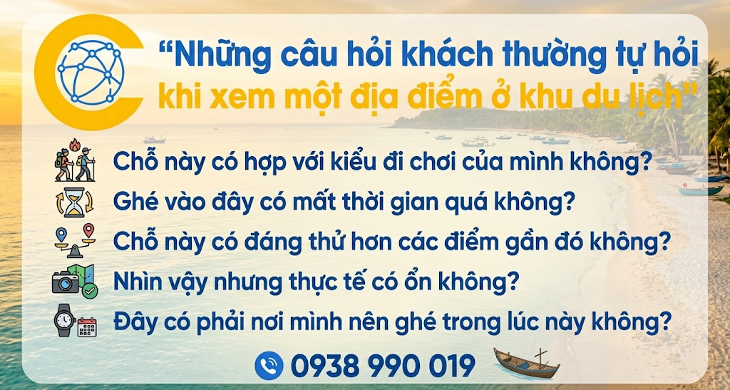 Ở khu du lịch, vì sao nhiều địa điểm đẹp trên Google Maps vẫn chưa vào được lịch trình của khách?