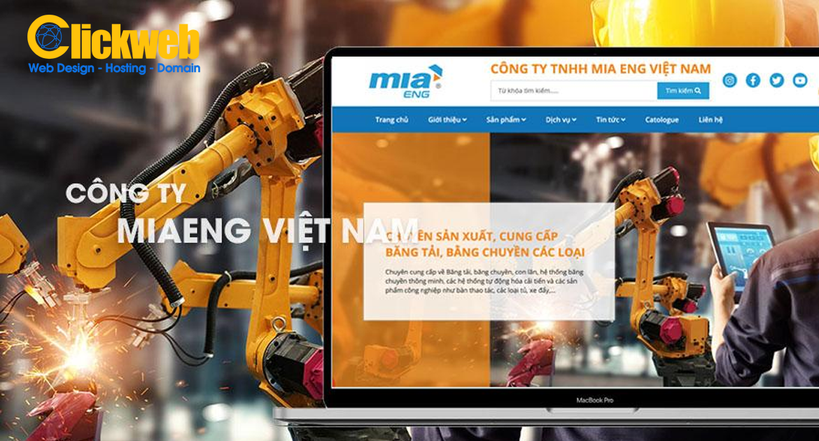 Thiết kế website công ty sản xuất