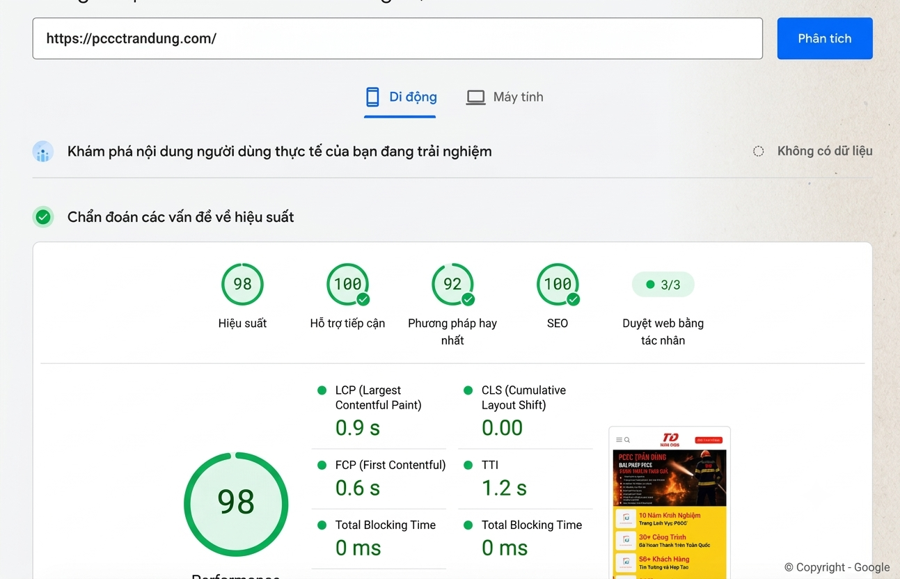 Biểu mẫu yêu cầu báo giá trên website doanh nghiệp PCCC