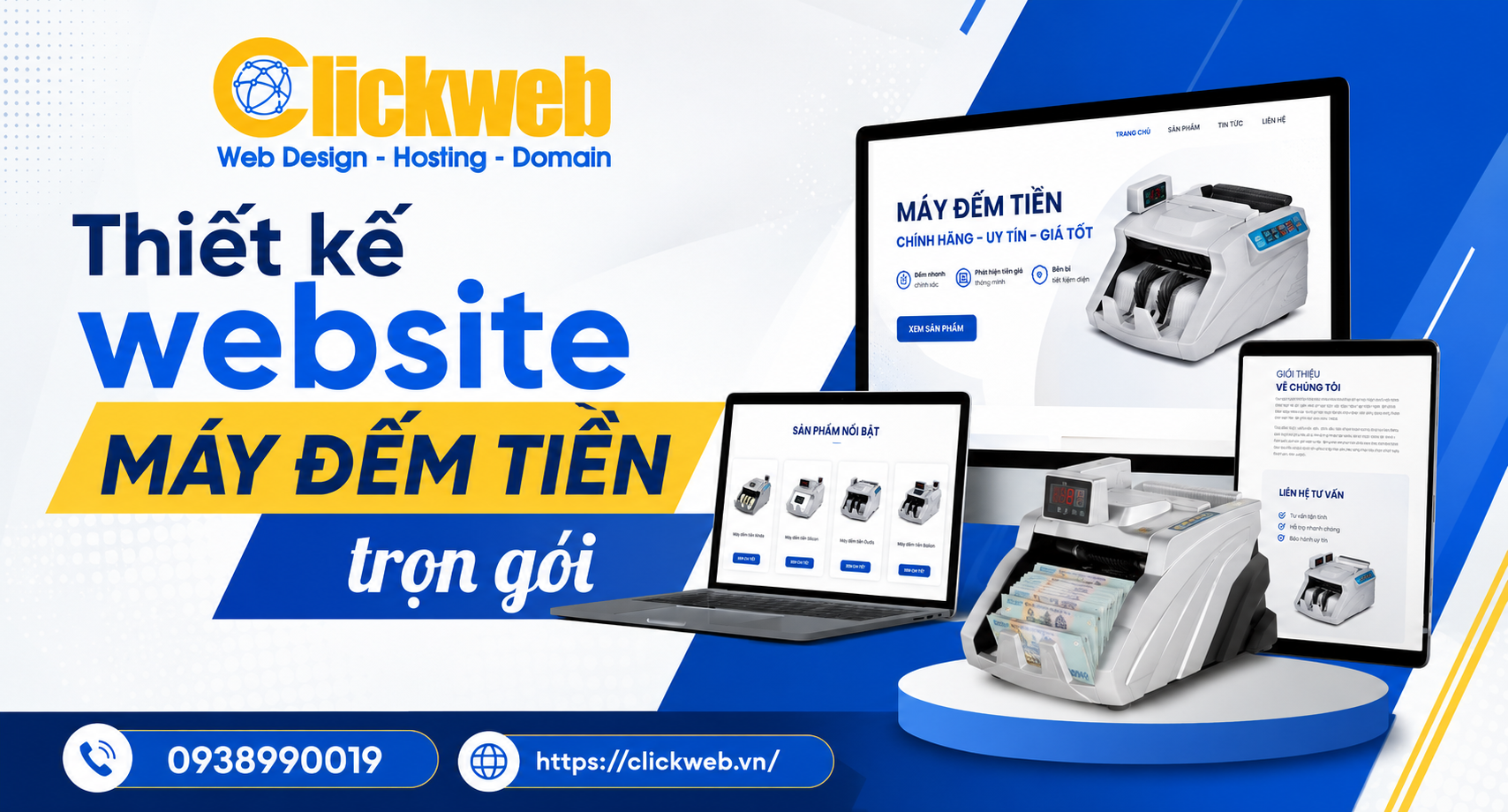 Thiết kế website máy đếm tiền