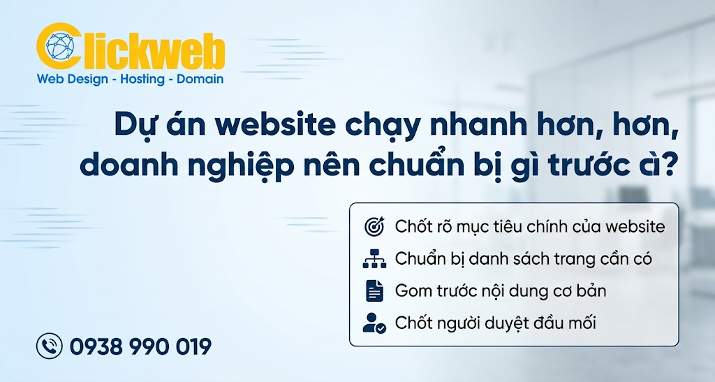 Dự án website chạy nhanh hơn, doanh nghiệp nên chuẩn bị gì trước