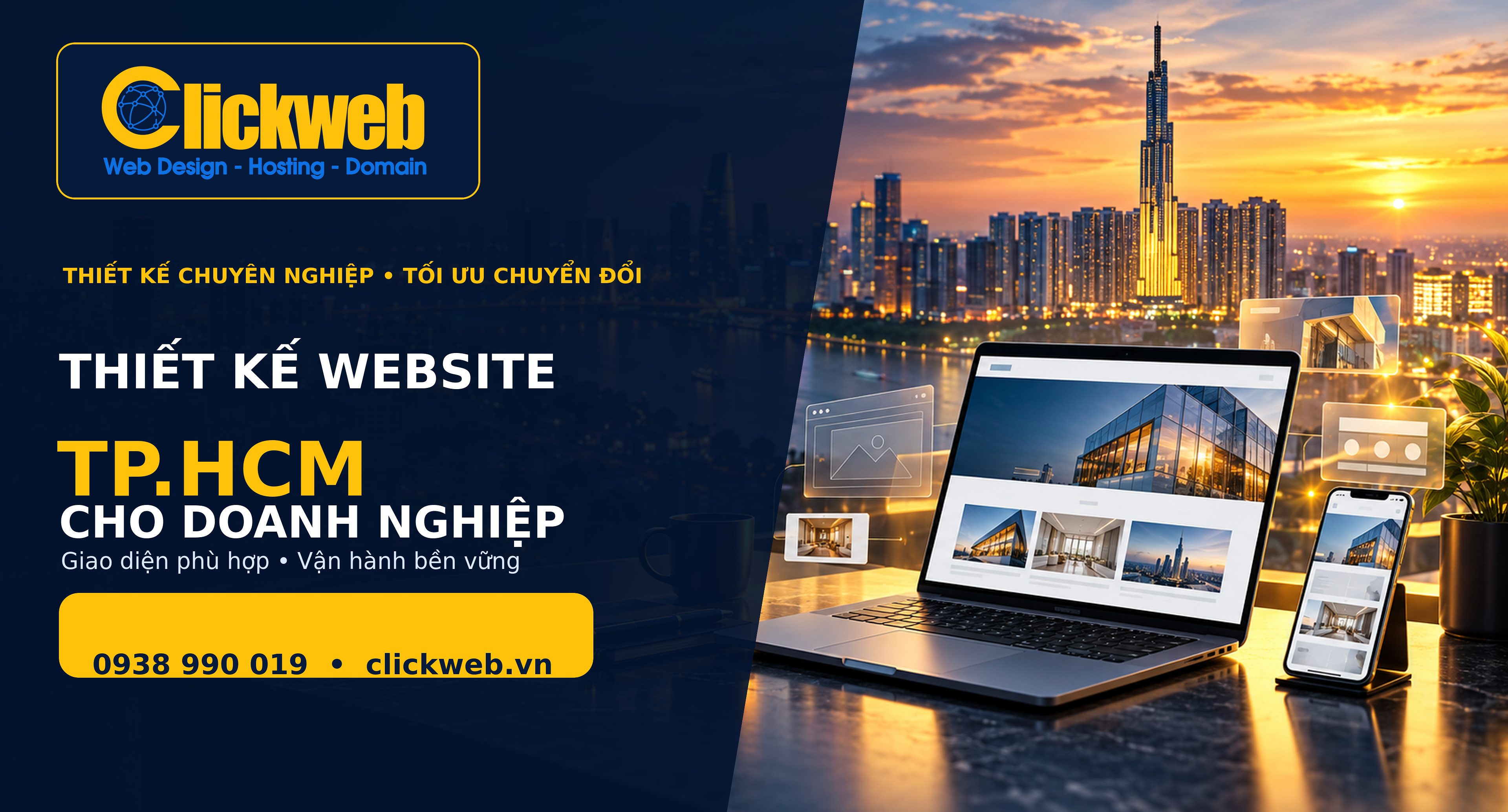 Thiết kế website TP.HCM tại Clickweb