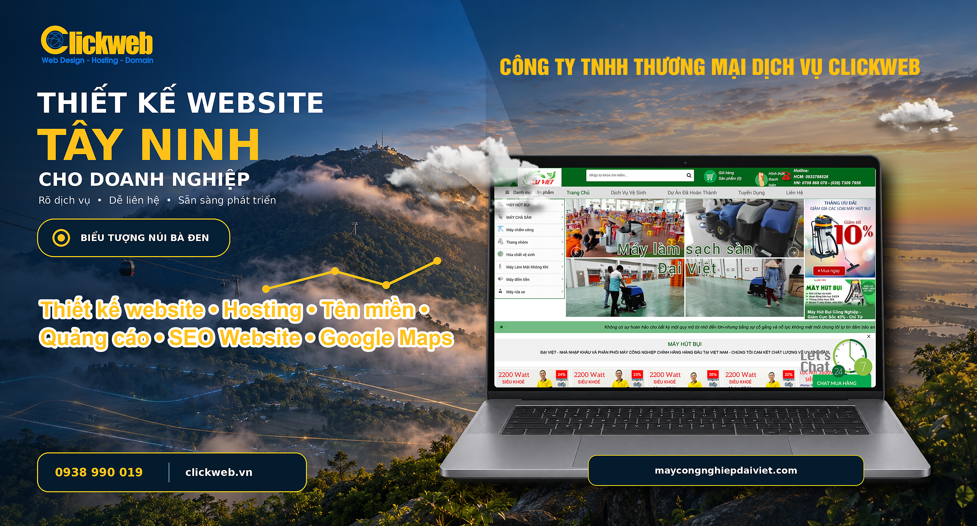   Thiết kế website Tây Ninh tại Clickweb