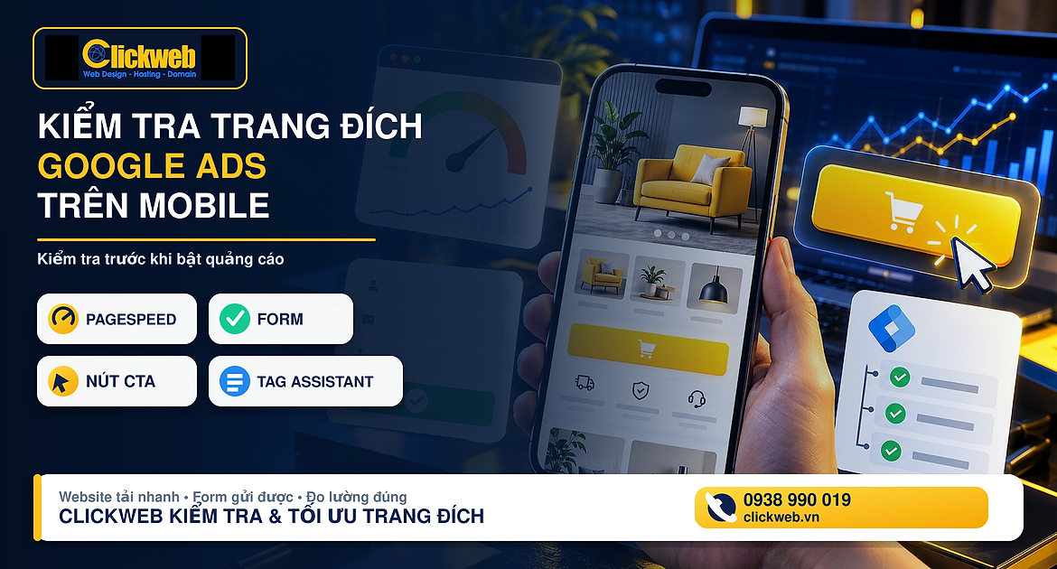 Kiểm tra trang đích Google Ads trên điện thoại