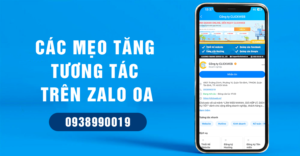 Các mẹo tăng tương tác trên Zalo OA