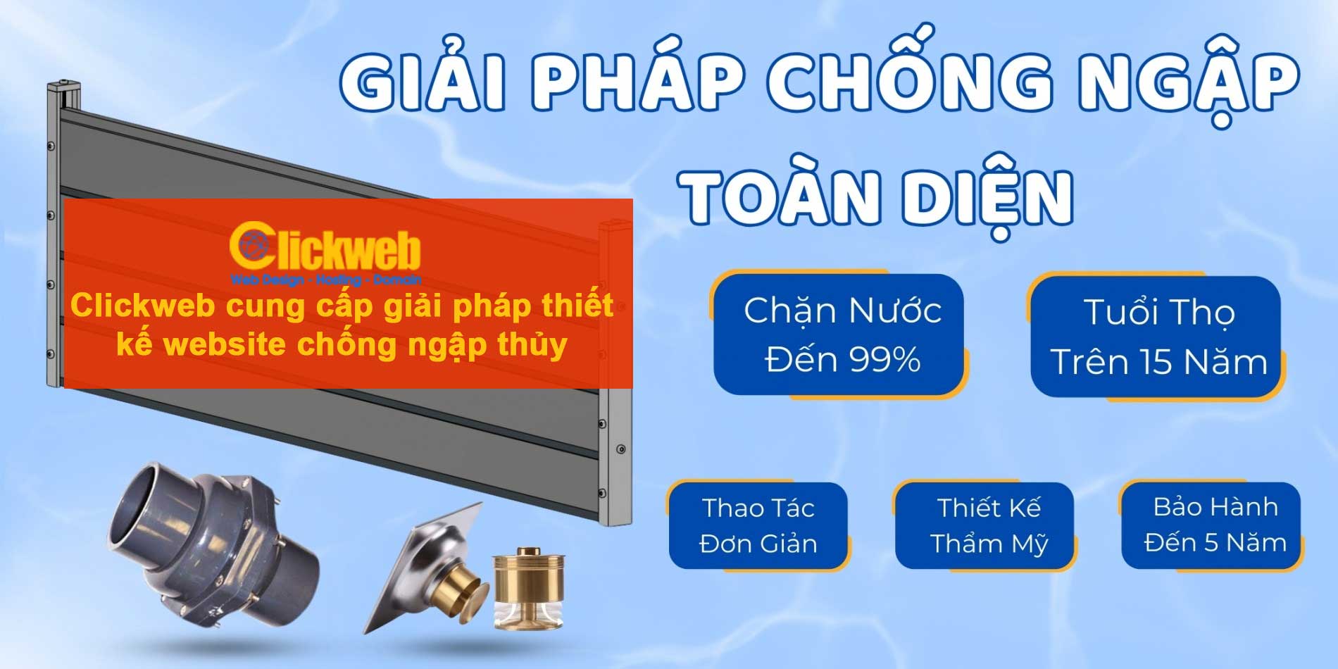 thiết kế website chống ngập thủy