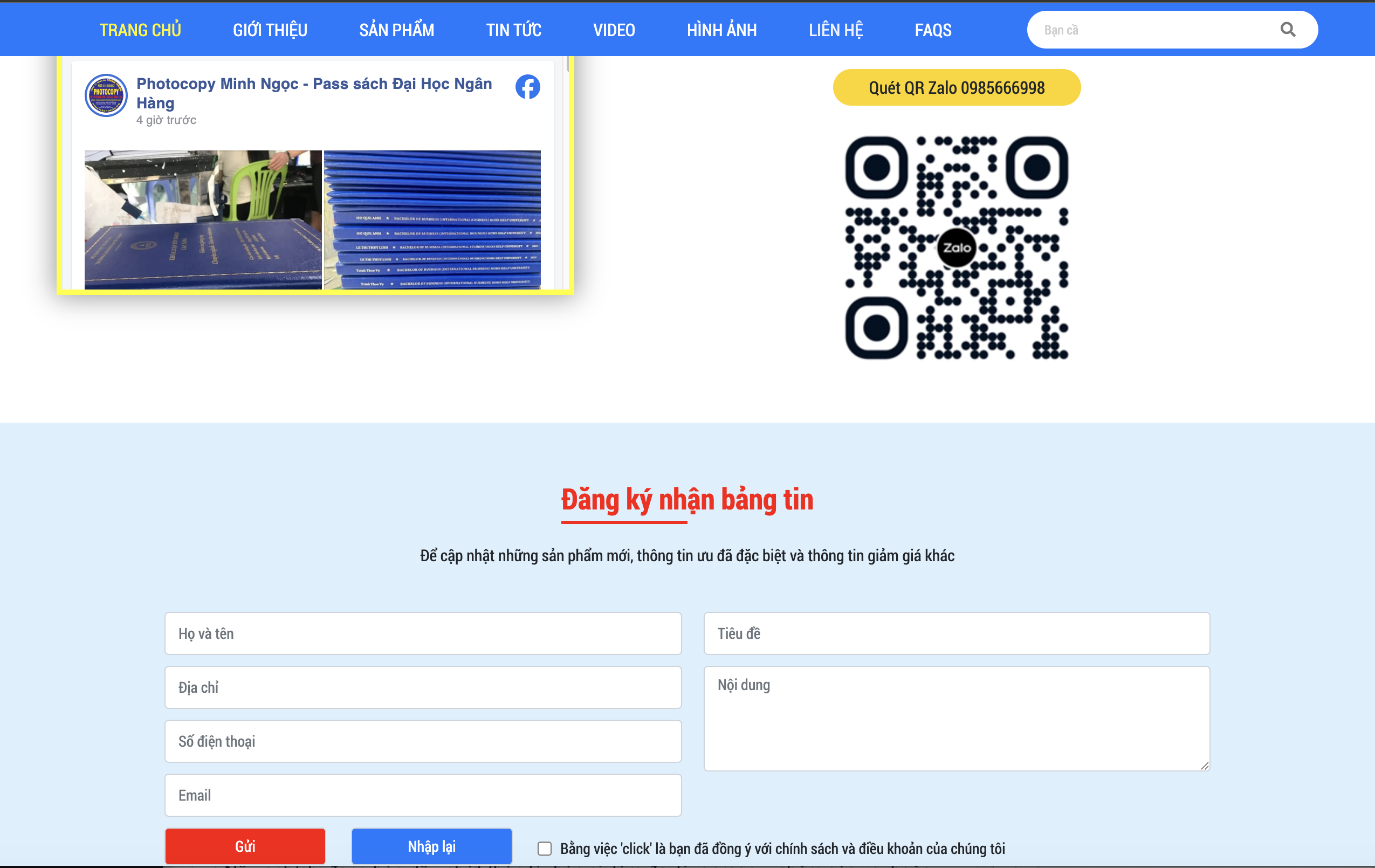 Thiết kế web dịch vụ thay mực in, thiết kế web dịch vụ in ấn giá tốt nhất