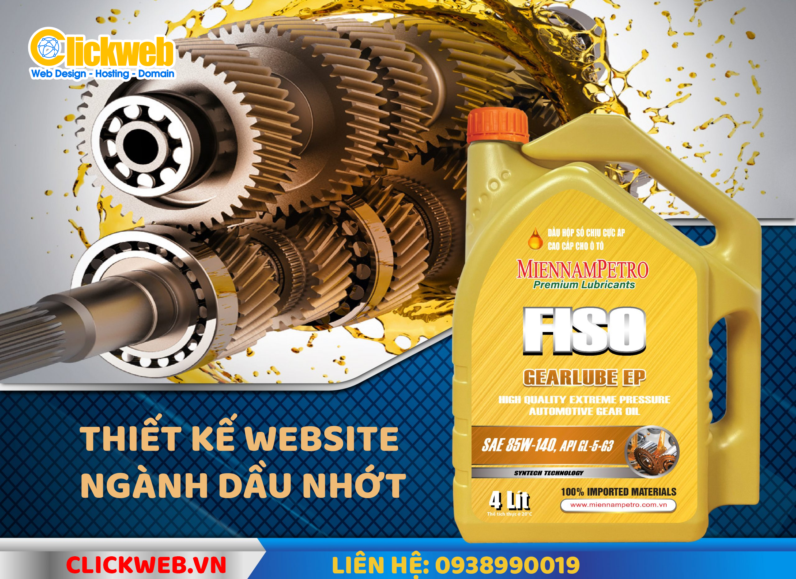 thiết kế website dầu nhớt