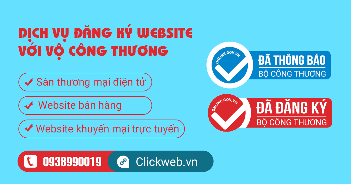 Hỏi đáp thông báo, đăng ký website với Bộ Công Thương: làm đúng loại