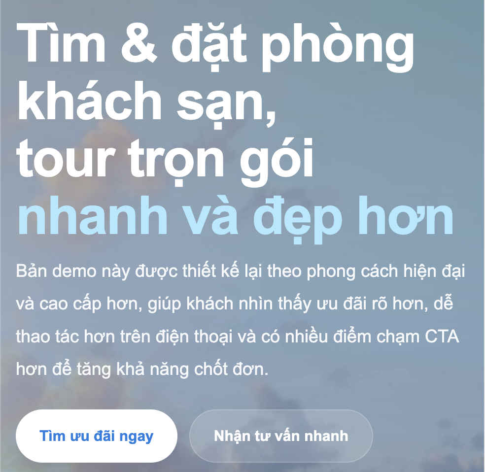 Demo Website BlueTrip