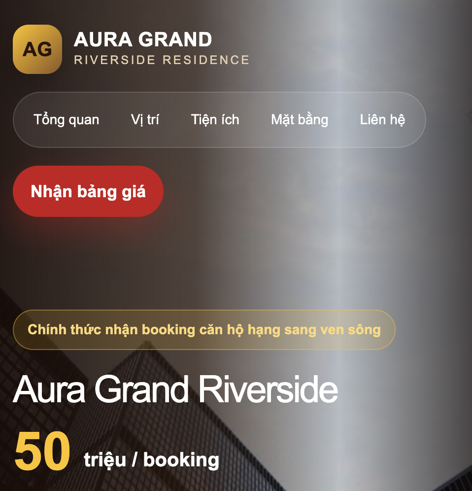 Demo Website  AURA GRAND