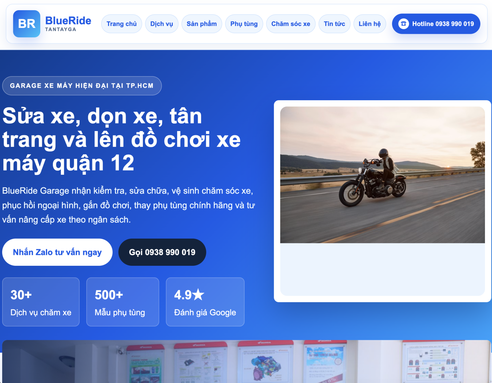 DEMO WEBSITE BlueRide