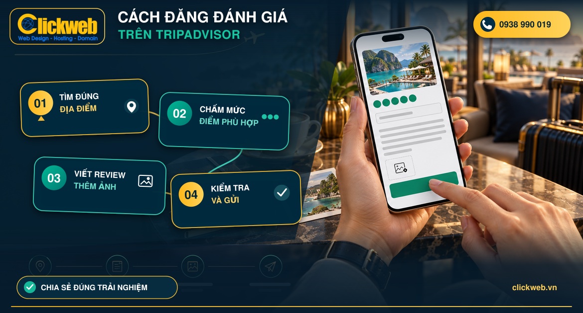 Cách đăng đánh giá trên Tripadvisor dễ hiểu