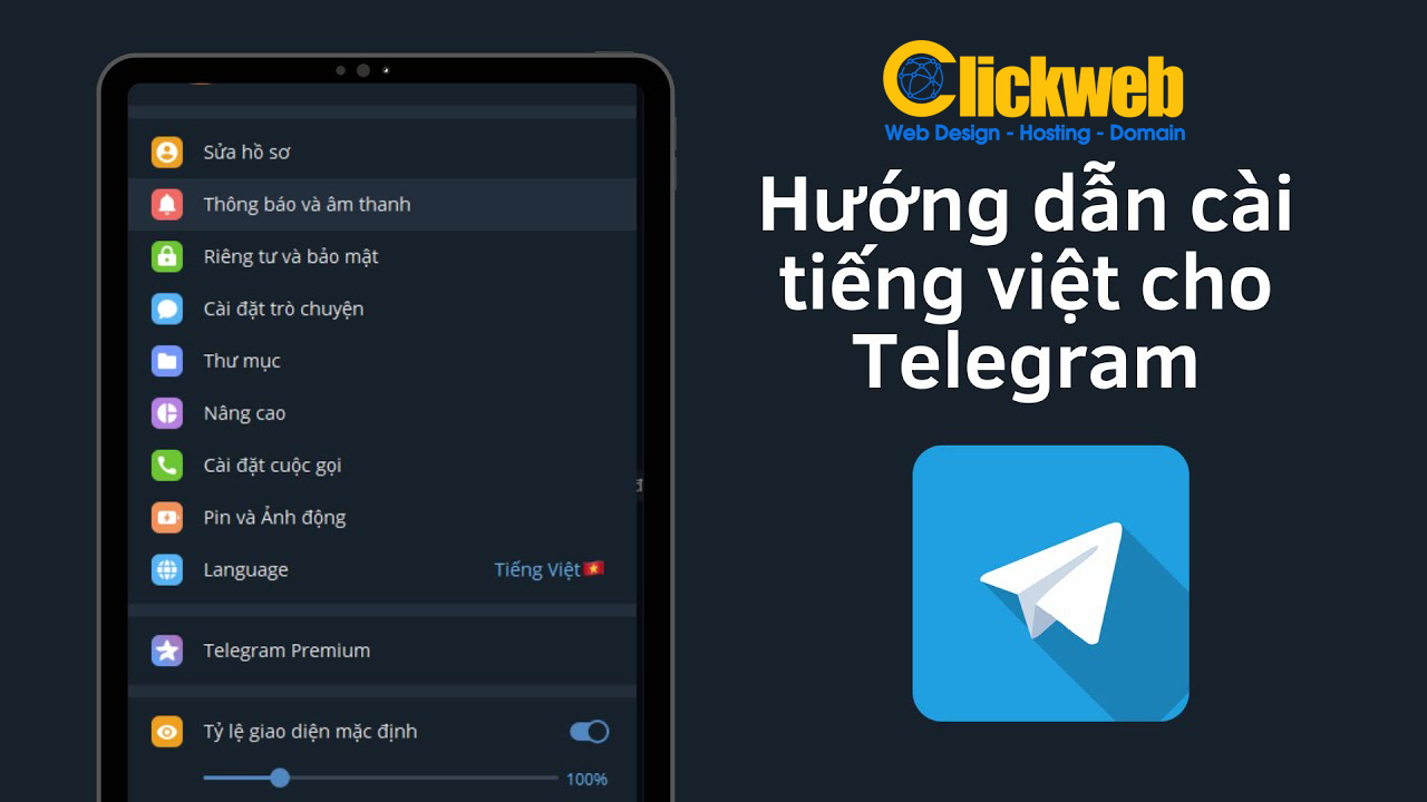 Cài tiếng Việt cho Telegram trên điện thoại, máy tính mới nhất