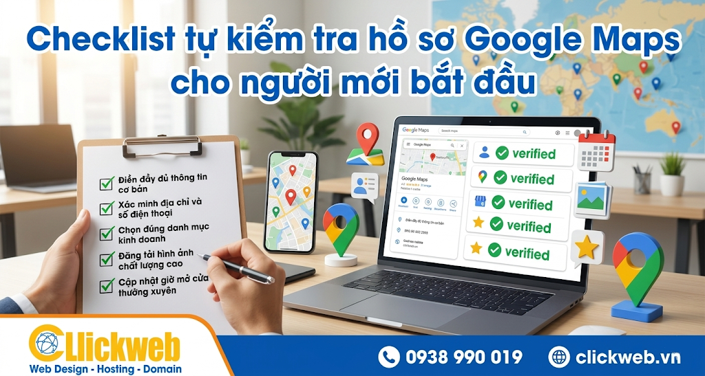 Checklist tự kiểm tra hồ sơ Google Maps cho người mới bắt đầu