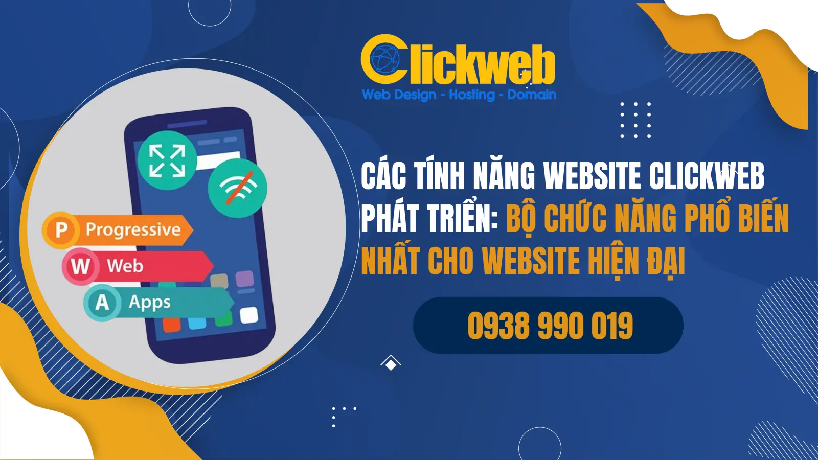 Các tính năng website Clickweb phát triển: bộ chức năng phổ biến nhất cho website hiện đại