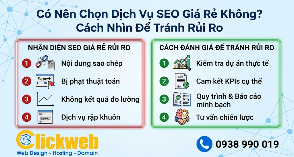 Có Nên Chọn Dịch Vụ SEO Giá Rẻ Không? Cách Nhìn Để Tránh Rủi Ro