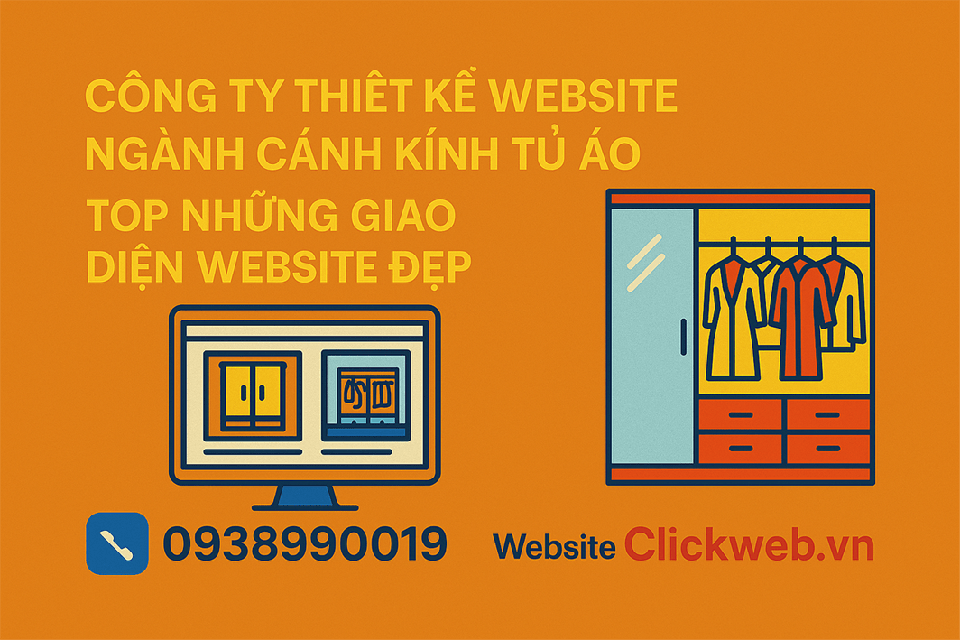 Thiết kế website cánh kính tủ áo cho xưởng, showroom | Clickweb