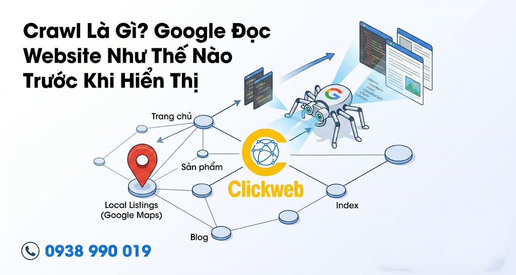 Crawl Là Gì? Google Đọc Website Như Thế Nào Trước Khi Hiển Thị